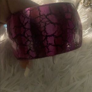 Purple snakeskin bracelet